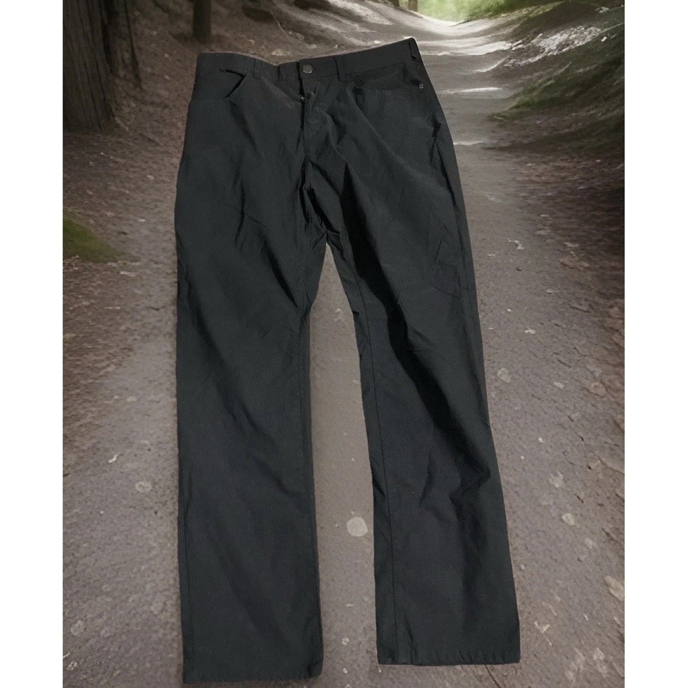 Denali Style Black Stretch Pants 34x32 Nylon Spandex Straight Fit Work Uniform
